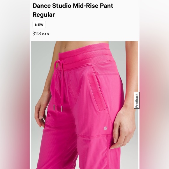 Lululemon red dance studio pants size 2 - Picture 5 of 5